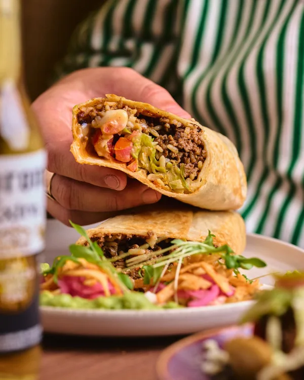Burrito et bière